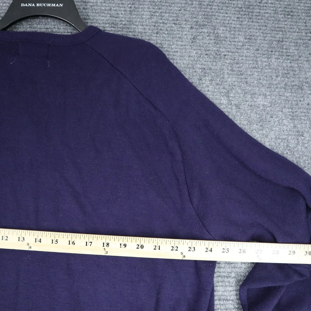 Vintage 90s DuPont V-Neck Sweater Mens 3XL Purple Knit Pine State Corporate Work